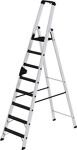 Stufenstehleiter 8 Stufen Alu.Gesamt-H.2510mm m.clip-step R13-Auflage MUNK