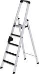 Stufenstehleiter 5 Stufen Alu.Gesamt-H.1810mm m.clip-step Auflage MUNK