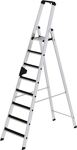 Stufenstehleiter 8 Stufen Alu.Gesamt-H.2510mm m.clip-step Auflage MUNK