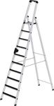 Stufenstehleiter 10 Stufen Alu.Gesamt-H.2980mm m.clip-step Auflage MUNK
