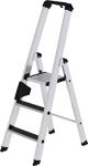 Stufenstehleiter 3 Stufen Alu.Gesamt-H.1340mm m.clip-step R13 Auflage MUNK