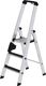 Stufenstehleiter 3 Stufen Alu.Gesamt-H.1340mm m.clip-step R13 Auflage MUNK