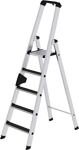 Stufenstehleiter 5 Stufen Alu.Gesamt-H.1810mm m.clip-step R13 Auflage MUNK