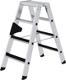 Stufenstehleiter Stufen Alu.Gesamt-H.910mm m.clip-step Auflage MUNK