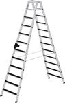 Stufenstehleiter Stufen Alu.Gesamt-H.2790mm m.clip-step Auflage MUNK