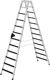 Stufenstehleiter Stufen Alu.Gesamt-H.2790mm m.clip-step Auflage MUNK