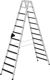 Stufenstehleiter 2x12 Stufen Alu.Gesamt-H.2790mm m.clip-step R13 Auflage MUNK