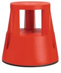 Rollhocker Ku. rot, NW-Nr.: 9000460141 Trgf.150kg, H.410mmxD.oben/unten 283/433mm  