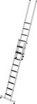 Schiebeleiter Alu.Stufen1x9+1x6 Arbeits-H.b.ca.4650mm Trittauflage clip-stepR13