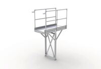 Laufstegmodul L3060xB850xH1250-2499mm Alu-Plattform f.Innenber.exakte H.angeben