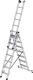 Stufen-Mehrzweckl. Alu.Stufen 3x7 gerif.Arbeits-H.b.ca.6100mm Traversenbr.1200mm