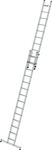 Schiebeleiter Alu.Stufen 1x14+1x10 Arbeits-H.b.ca.7000mm gerif.Stufen 21,5kg