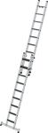 Schiebeleiter Alu.Stufen 2x9 Arbeits-H.max4450mm clip-step R13 Auflage MUNK