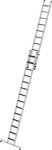 Schiebeleiter Alu.Stufen 1x14+1x10 Arbeits-H.b.ca.7000mm clip-step R13 Auflage