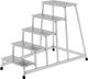 Arbeitspodest Stufen 5 eins.begehbar H.1000mm Warzenblech MUNK