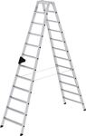 Stufenstehleiter 2x12 Stufen Alu.Gesamt-H.2790mm MUNK