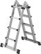 Teleskopleiter Alu.4x4 Sprossen max.Gesamtbelastung 150kg MUNK