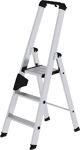 Stufenstehleiter 3 Stufen Alu.Gesamt-H.1340mm m.ergo-pad-Griffzone MUNK