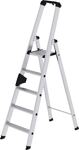 Stufenstehleiter 5 Stufen Alu.Gesamt-H.1810mm m.ergo-pad-Griffzone MUNK