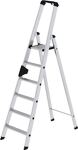 Stufenstehleiter 6 Stufen Alu.Gesamt-H.2050mm m.ergo-pad-Griffzone MUNK
