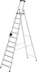 Stufenstehleiter 12 Stufen Alu.Gesamt-H.3450mm m.ergo-pad-Griffzone MUNK