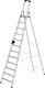 Stufenstehleiter 12 Stufen Alu.Gesamt-H.3450mm m.ergo-pad-Griffzone MUNK