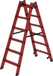Stufenstehleiter 2x6 Stufen GFK MUNK