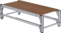 Arbeitsplattform Alu. 1 Stufe Grundmodul L 3-F Plattform HO B1200xT600mm