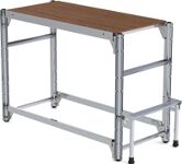 Arbeitsplattform FlexxWork Alu3Stufen Grundmodul XL 3F Plattform HO B1200xT600mm