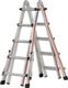 Teleskopleiter Alu.4x5 Sprossen max.Gesamtbelastung 150kg HYMER