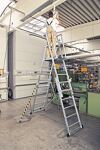 Plattformleiter 7 Sprossen Alu.Plattform L665xB440mm höhenv.ZARGES