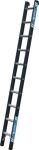 Anlegeleiter 8Sprossen Alu.schwarz elox.Leiterlänge 2380mm Arbeits-H.b.ca.3150mm