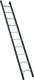 Anlegeleiter 10Sprossen Alu.schwarz elox.Leiterlänge 2940mm Arbeits-H.ca.3700mm