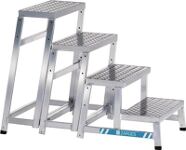 Arbeitspodest Alu.Stufen 1 Modul f.2.Stufe H.400mm Riffelblech