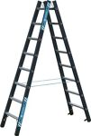 Stehleiter 2x8Sprossen Alu.schwarz elox.Leiterlänge 2340mm Arbeits-H.b.ca.3550mm