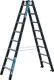 Stehleiter 2x8Sprossen Alu.schwarz elox.Leiterlänge 2340mm Arbeits-H.b.ca.3550mm