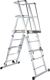 Plattformleiter 5 Sprossen Alu.Plattform L665xB440mm höhenv.ZARGES