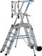Plattformleiter 12 Sprossen Alu.Plattf.L550xB400mm fahrb.ZARGES