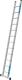 Anlegeleiter 10 Sprossen Alu.Leiterlänge 3050mm Arbeits-H.b.ca.3900mm