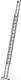 Seilzugleiter Sprossen 2x18 Alu.Arbeits-H.b.ca.9750mm 2-tlg.ZARGES