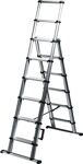 Teleskop-Kombileiter Alu.6+2 Stufen max.Gesamtbelastung 150 kg