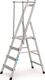 Plattformleiter 4 Stufen Alu.Plattform L400xB400mm m.klappbarem Handlauf ZARGES