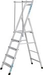 Plattformleiter 5 Stufen Alu.Plattform L400xB400mm m.klappbarem Handlauf ZARGES