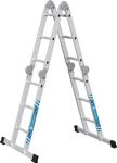 Vielzweckleiter Multitec M Alu.Sprossen 4x3 gekl.H1020xB750xT260mm Holzbelag