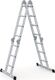 Vielzweckleiter Multitec M Alu.Sprossen 2x3+2x4 gekl.H1220xB800xT260mm Holzbelag