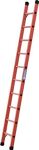 Anlegeleiter 10 Sprossen GFK Leiterlänge 2990mm Arbeits-H.b.ca.3850mm
