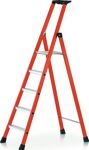 Stufenstehleiter 6 Stufen GFK Gesamt-H.2150mm Kunststoff-Ablageschale ZARGES