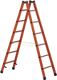 Stehleiter 2x6 Sprossen GFK Leiterlänge 1880mm Arbeits-H.b.ca.3100mm ZARGES