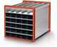 Wabenregal H1000xB1000xT1000mm Anz.Fächer 30 (5x6) reinorange,RAL2004/verz.