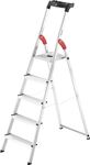 Stufenstehleiter 5 Stufen, NW-Nr.: 9000463060 Alu.Leiterlänge 1840mm, HAILO   